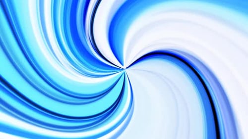 Abstract Fluid Blue and White Swirl Background Animation