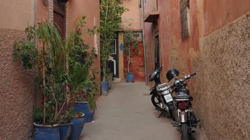 Street Morocco Blue Medina Marrakech