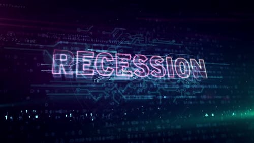 Futuristic Digital Recession Text Animation