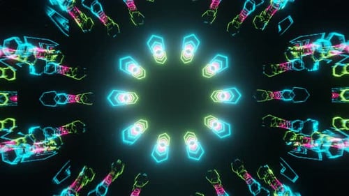 Colorful Kaleidoscope VJ Loop