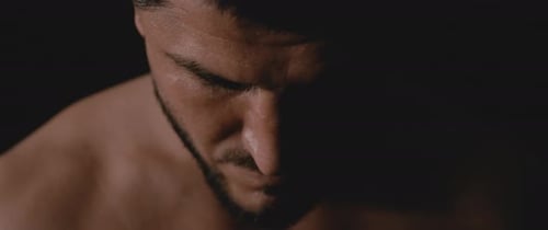 Close Up of Man's Face in Shadow