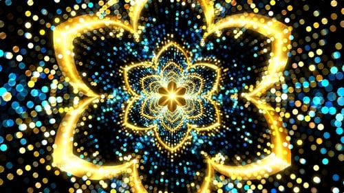 Gelbe blaue Blume