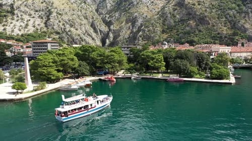 Boat on the Sea in Kotor, Montenegro