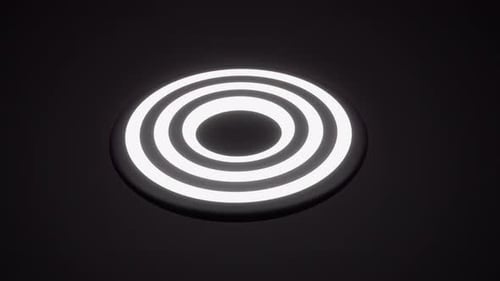 Abstract Rotating Black and White Circle