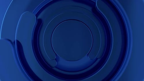 Animated 3D Geometric Circles Logo Reveal Intro