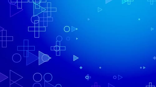 Animated Geometric Shapes Motion Background Loop