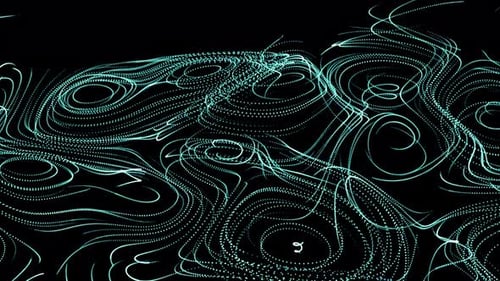 Abstract Glowing Dots Swirling Motion Background Animation