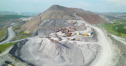 Bergbau im Steinbruch
