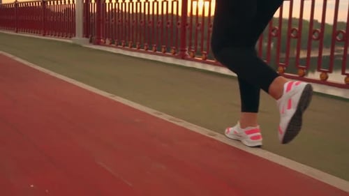 Runner Run on the Bridge