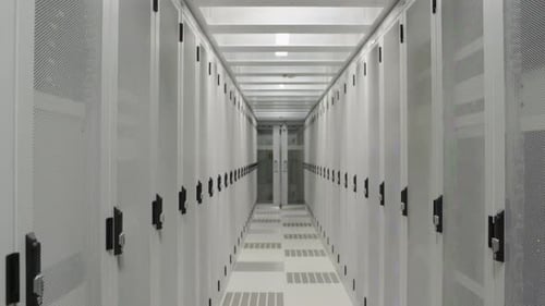 Aisle in data center