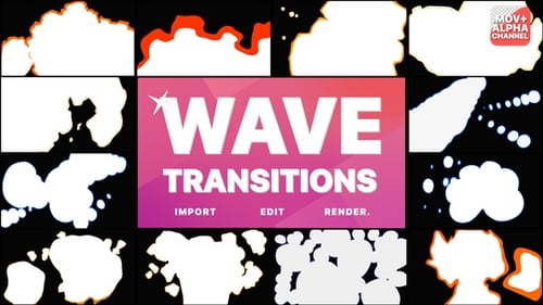 Animated Fluid Wave Shape Transitions
