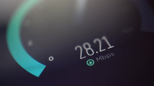 Digital Speed Test in a Futuristic Style
