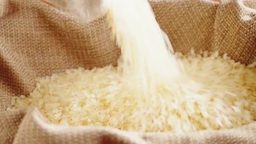 Rice Texture Closeup