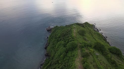 Aerial Hill and Beach