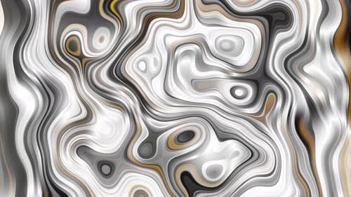 Abstract Fluid Organic Golden Waves Motion Background