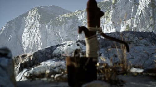 Bomba de agua manual Retro Rust