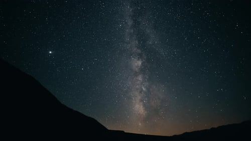 Céu noturno, Via Láctea, TimeLapse