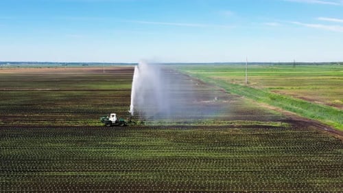 Irrigation System on Agricultural Land.