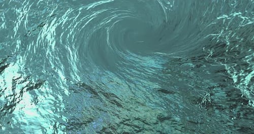 Rotating Blue Abstract Swirl Whirlpool Abstract Background Animation Seamless Loop