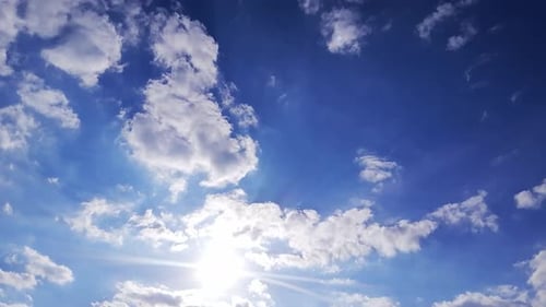 Sunny and Cloudy Sky Timelapse