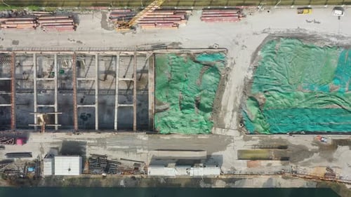 Baustelle in der Stadt