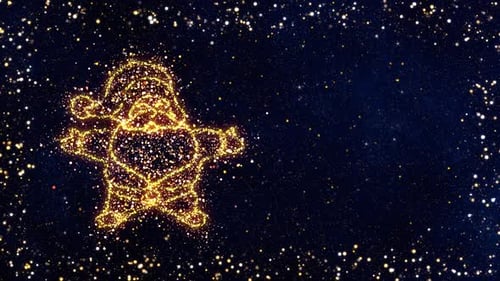 Der festliche Glitzer mit dem Weihnachtsmann