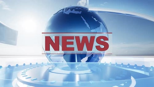 Nachrichten Weltkarte-Hintergrund 4K