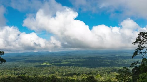 time-lapse of cloudscape mountain nature wilderness scene, happiness relaxation and freedom vacation