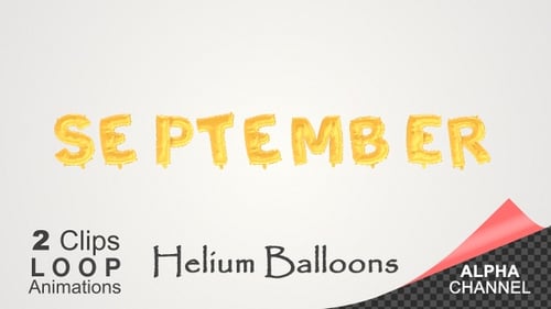 Feier im September-Monat Heliumballons