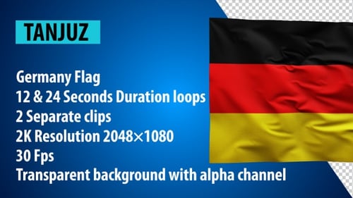 Flagge Deutschlands 2K