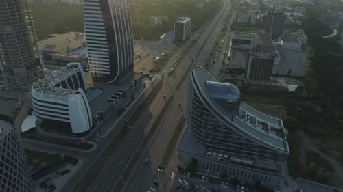 Capital Fort Business Center with L Shaped Low Rise Office Building