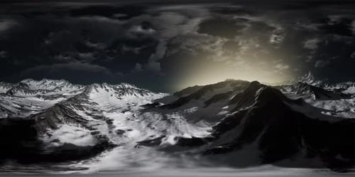 VR 360 Norway Mountains Severe Landscape