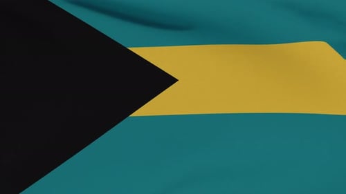 Waving Flag of The Bahamas Seamless Loop