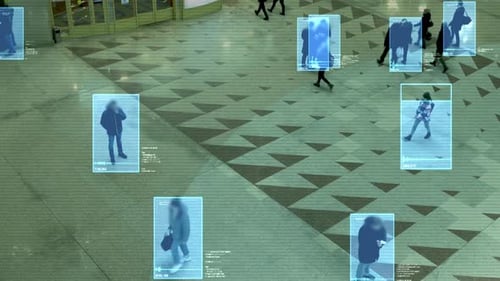 Surveillance System Tracks People in Shopping Center