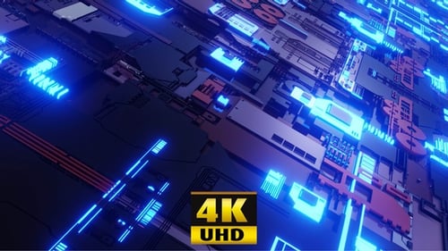 Sci Fi Loop Background 4K