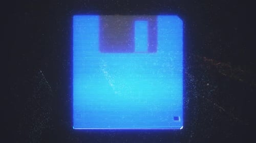 Retro Floppy Disk Hologram Hd