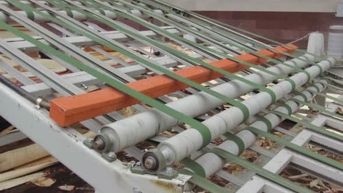 Maschine zur Herstellung von Furnierblättern im Prozess