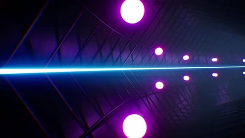 Led Glow Ball VJ Tunnel 4K