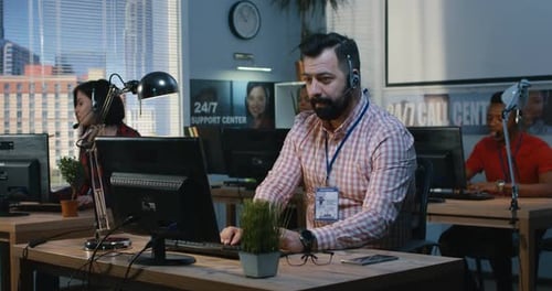 Teamarbeit in einem Support Center