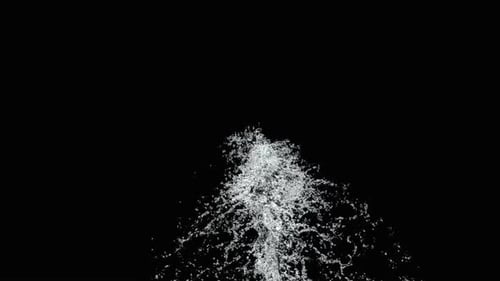 Dynamic Transparent Water Splash Burst