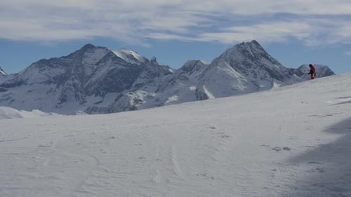 People skiing in the Alps