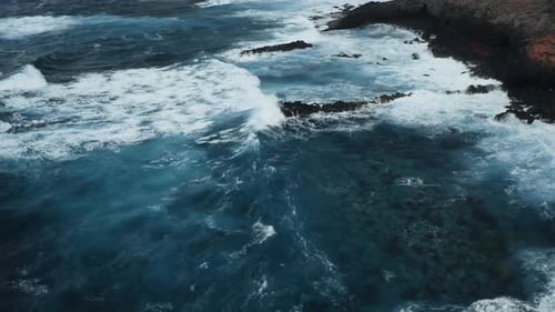 Atlantic Ocean Coastline In Stormy Weather