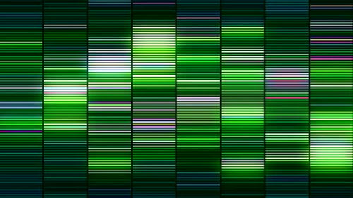 Abstract Green Glowing Lines Digital Background Loop