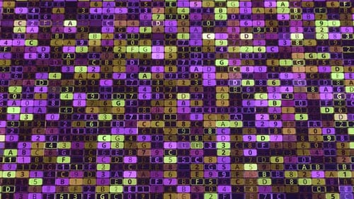 Fond de piratage matriciel avec cellules multicolores