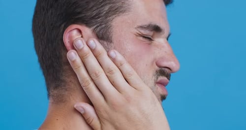 Black Guy Jogging in Empty City Park,
