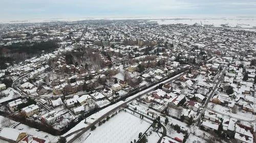 Snow Covered Town