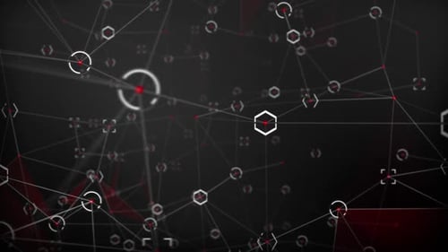 Abstract Geometric Network Data Connection Loop Background