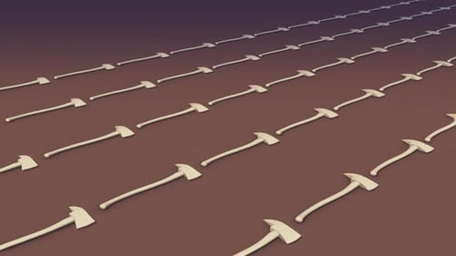 A Lot Of White Fire Axe In A Row 4k