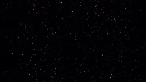 Abstract Twinkling Stars on a Black Background