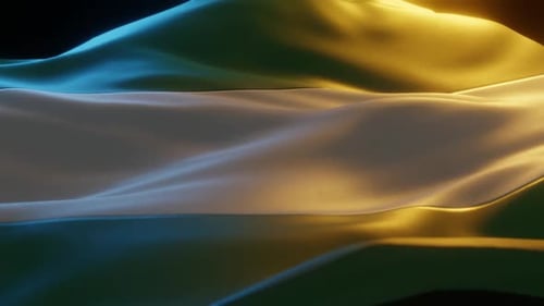 Dynamic Waving Cloth Loop with Shifting Light Effects